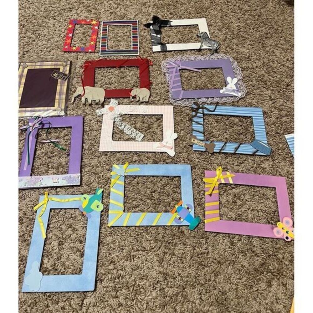 10 Handmade frames‎ from scrapbooking, card making, crafts new
